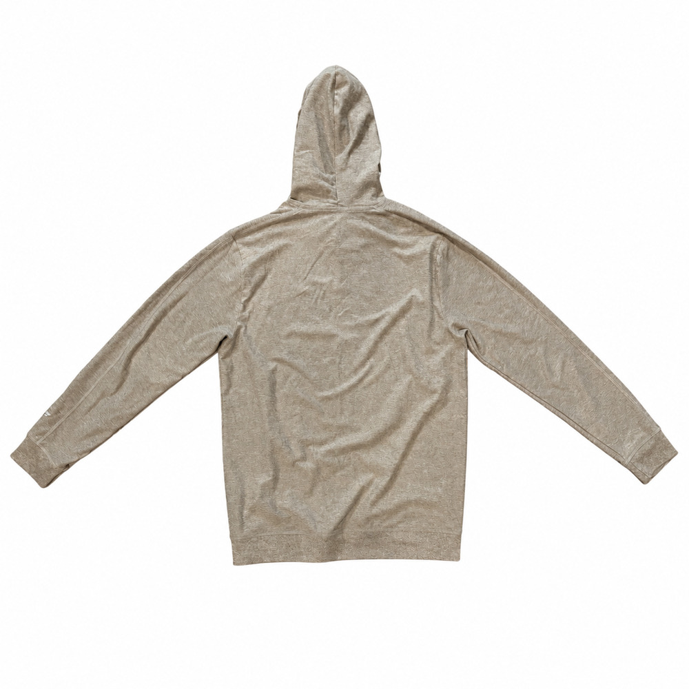 Fabletics Men’s Large Taupe Heather Lightweight Pullover Hoodie Long Sleeve - Picture 4 of 4